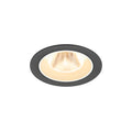 NUMINOS® M, luminária de teto embutida, 3000 K, 20°, IP20, redonda, preto / branco