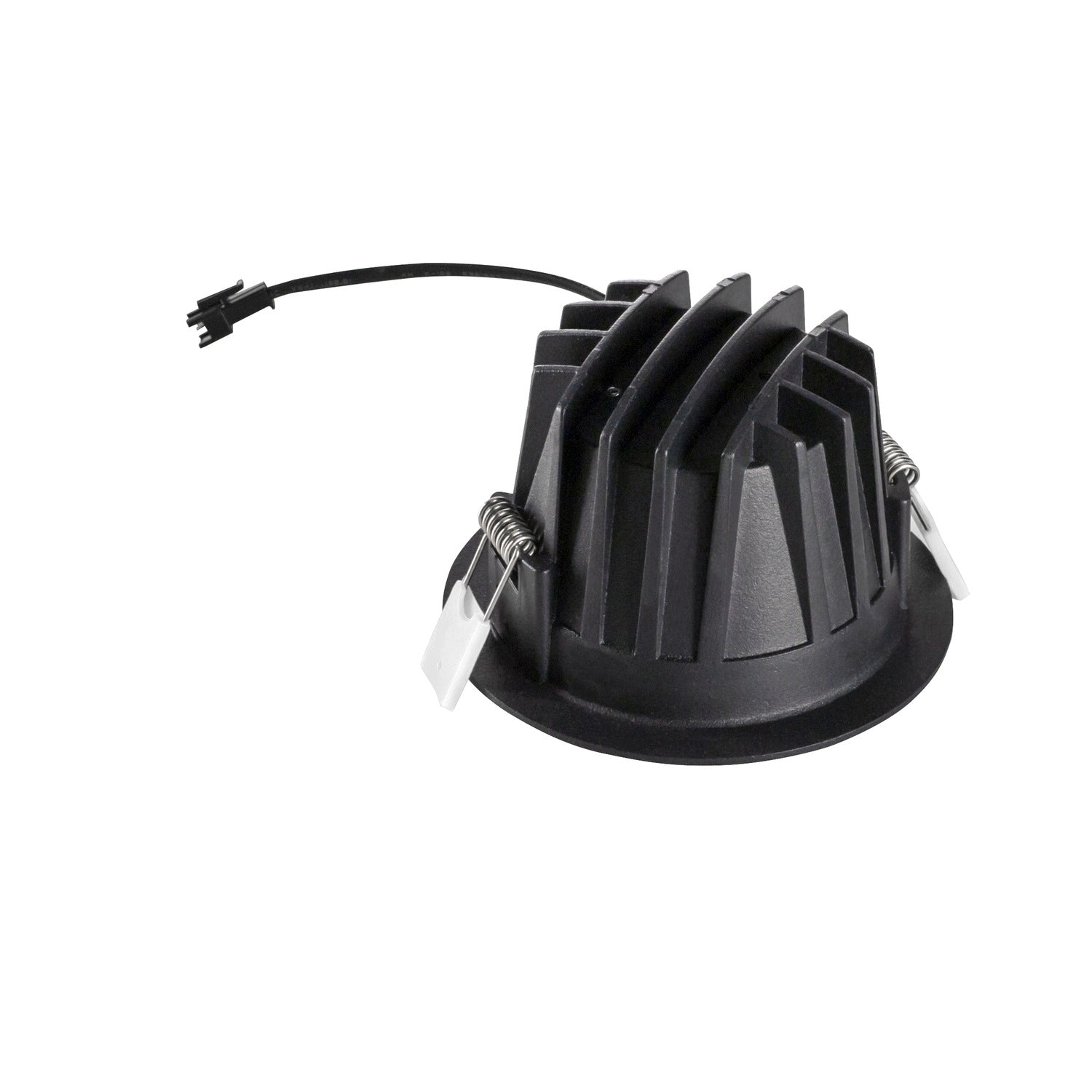 NUMINOS® M, luminária de teto embutida, 3000 K, 40°, IP20, redonda, preto / branco
