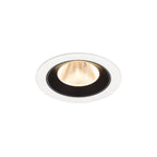 NUMINOS® M, luminária para encastrar no teto, brance/preta 3000 K 20°
