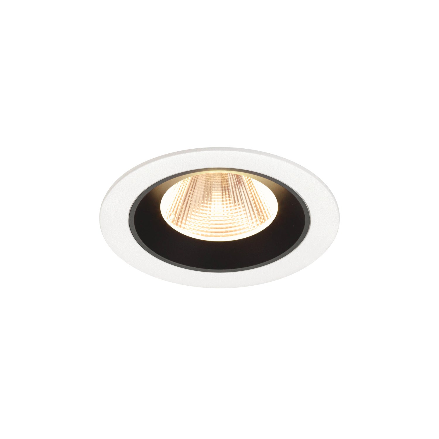 NUMINOS® M, luminária para encastrar no teto, brance/preta 3000 K 20°