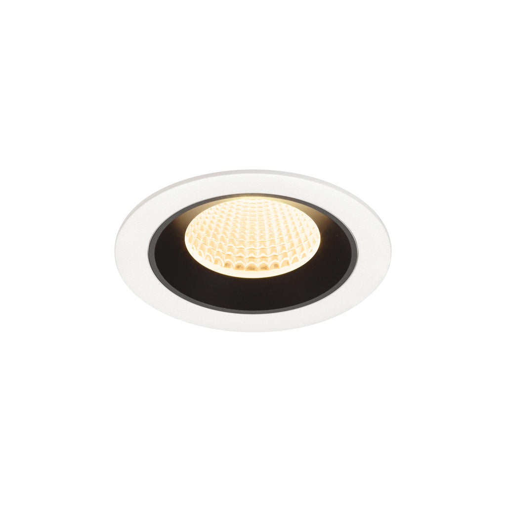 NUMINOS® M, luminária para encastrar no teto, brance/preta 3000 K 40°