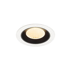 NUMINOS® M, luminária para encastrar no teto, brance/preta 3000 K 40°