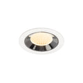 NUMINOS® M, luminária para encastrar no teto, brance/cromada 3000 K 40°