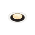 NUMINOS® M, luminária para encastrar no teto, brance/preta 3000 K 55°