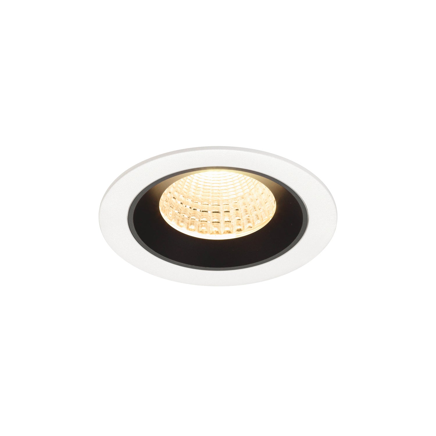 NUMINOS® M, luminária para encastrar no teto, brance/preta 3000 K 55°