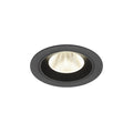 NUMINOS® M, luminária de teto embutida, 4000 K, 20°, IP20, redonda, preta