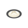 NUMINOS® M, luminária de teto embutida, 4000 K, 20°, IP20, redonda, preto / branco