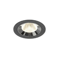 NUMINOS® M, luminária para encastrar no teto, preta/cromada 4000 K 20°