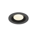 NUMINOS® M, luminária de teto embutida, 4000 K, 40°, IP20, redonda, preta