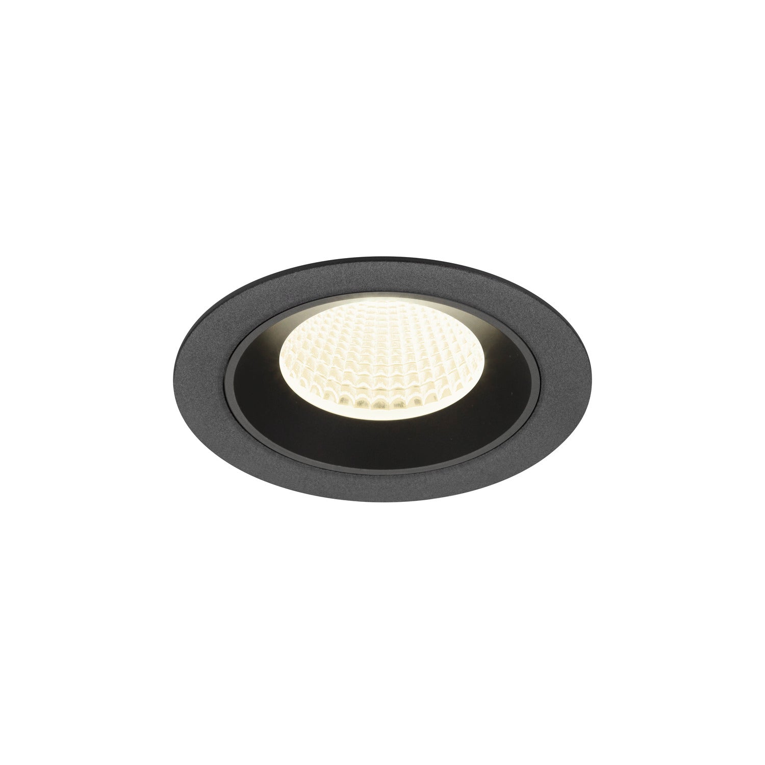 NUMINOS® M, luminária de teto embutida, 4000 K, 40°, IP20, redonda, preta