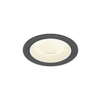 NUMINOS® M, luminária de teto embutida, 4000 K, 40°, IP20, redonda, preto / branco