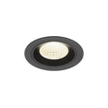 NUMINOS® M, luminária de teto embutida, 4000 K, 55°, IP20, redonda, preta