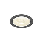 NUMINOS® M, luminária de teto embutida, 4000 K, 55°, IP20, redonda, preto / branco