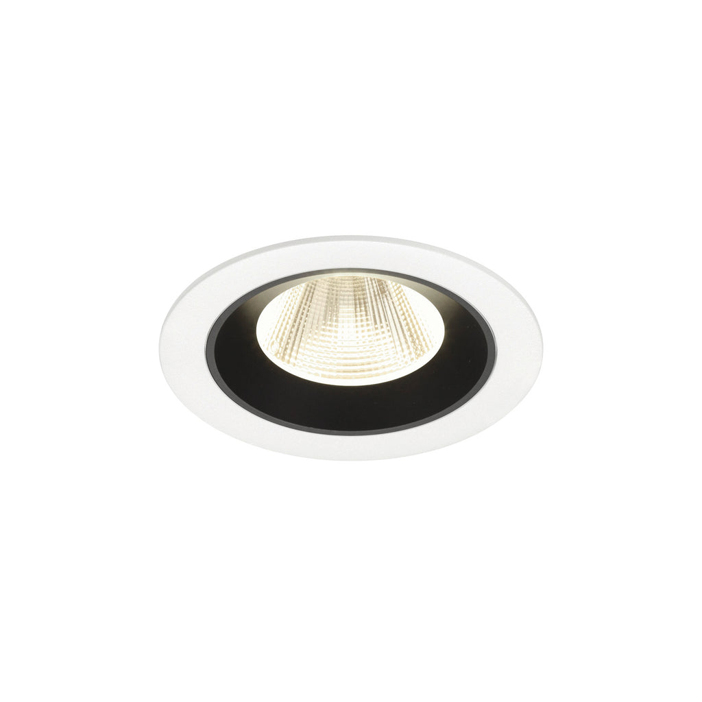 NUMINOS® M, luminária para encastrar no teto, brance/preta 4000 K 20°