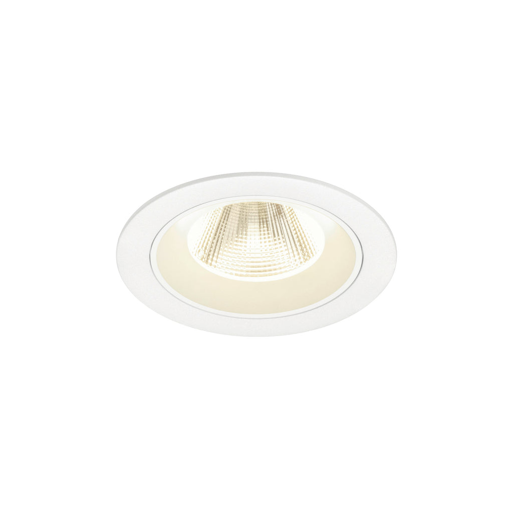NUMINOS® M, luminária de teto embutida, 4000 K, 20°, IP20, redonda, branca
