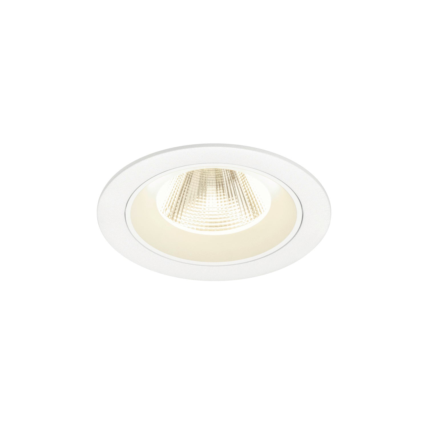 NUMINOS® M, luminária de teto embutida, 4000 K, 20°, IP20, redonda, branca