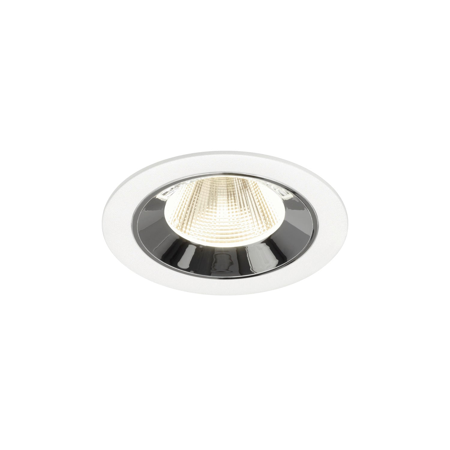 NUMINOS® M, luminária para encastrar no teto, brance/cromada 4000 K 20°