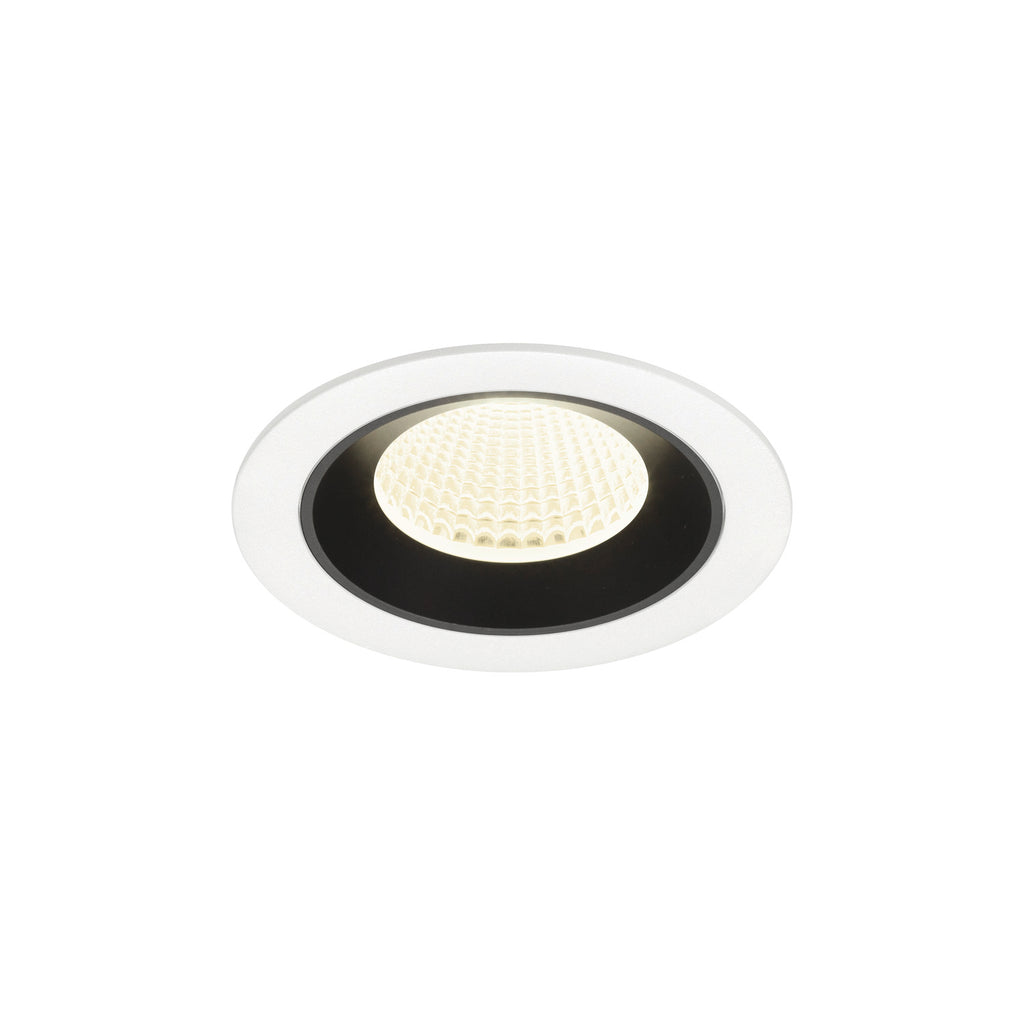 NUMINOS® M, luminária para encastrar no teto, brance/preta 4000 K 40°