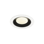 NUMINOS® M, luminária para encastrar no teto, brance/preta 4000 K 40°