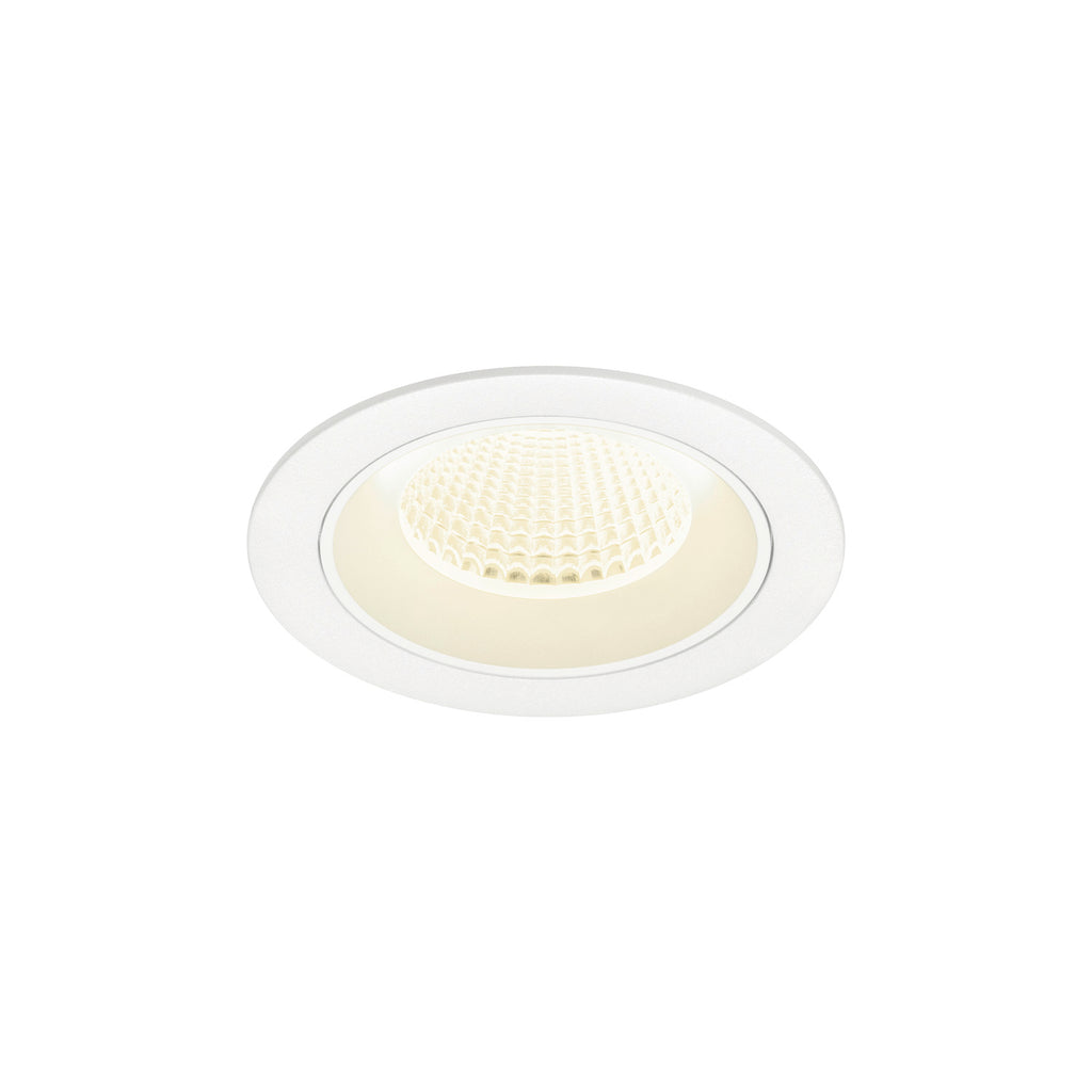 NUMINOS® M, luminária de teto embutida, 4000 K, 40°, IP20, redonda, branca