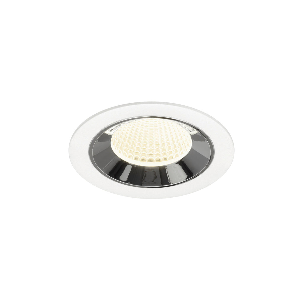 NUMINOS® M, luminária para encastrar no teto, brance/cromada 4000 K 40°