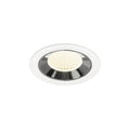 NUMINOS® M, luminária para encastrar no teto, brance/cromada 4000 K 40°