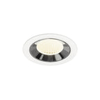 NUMINOS® M, luminária para encastrar no teto, brance/cromada 4000 K 40°