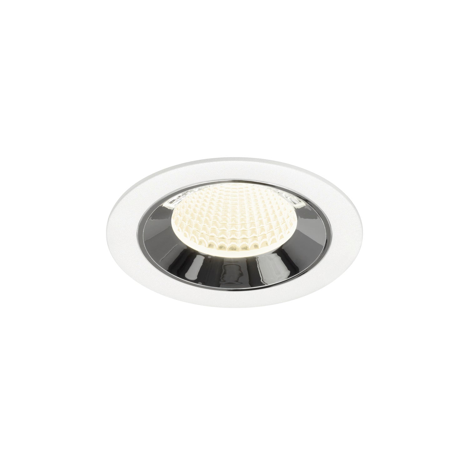 NUMINOS® M, luminária para encastrar no teto, brance/cromada 4000 K 40°