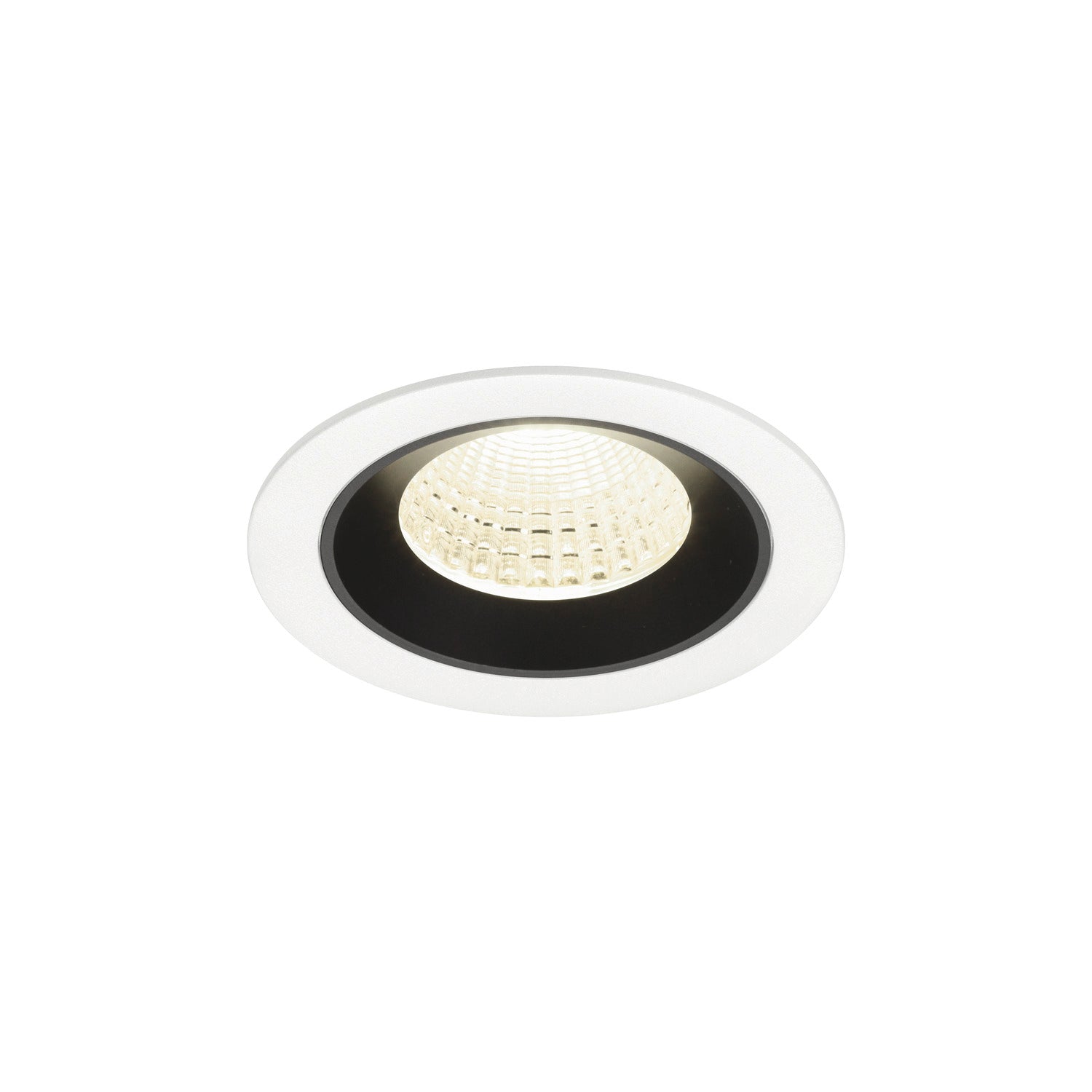 NUMINOS® M, luminária para encastrar no teto, brance/preta 4000 K 55°