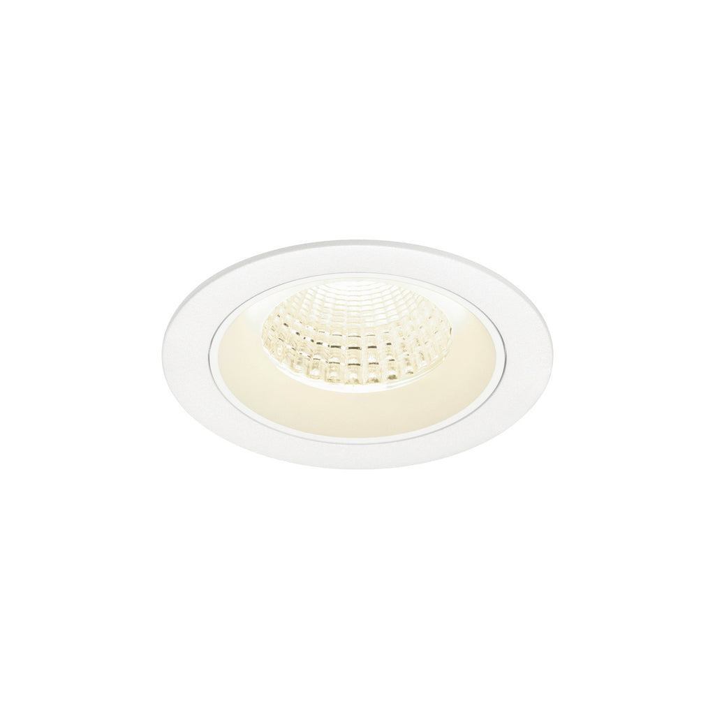 NUMINOS® M, luminária de teto embutida, 4000 K, 55°, IP20, redonda, branca
