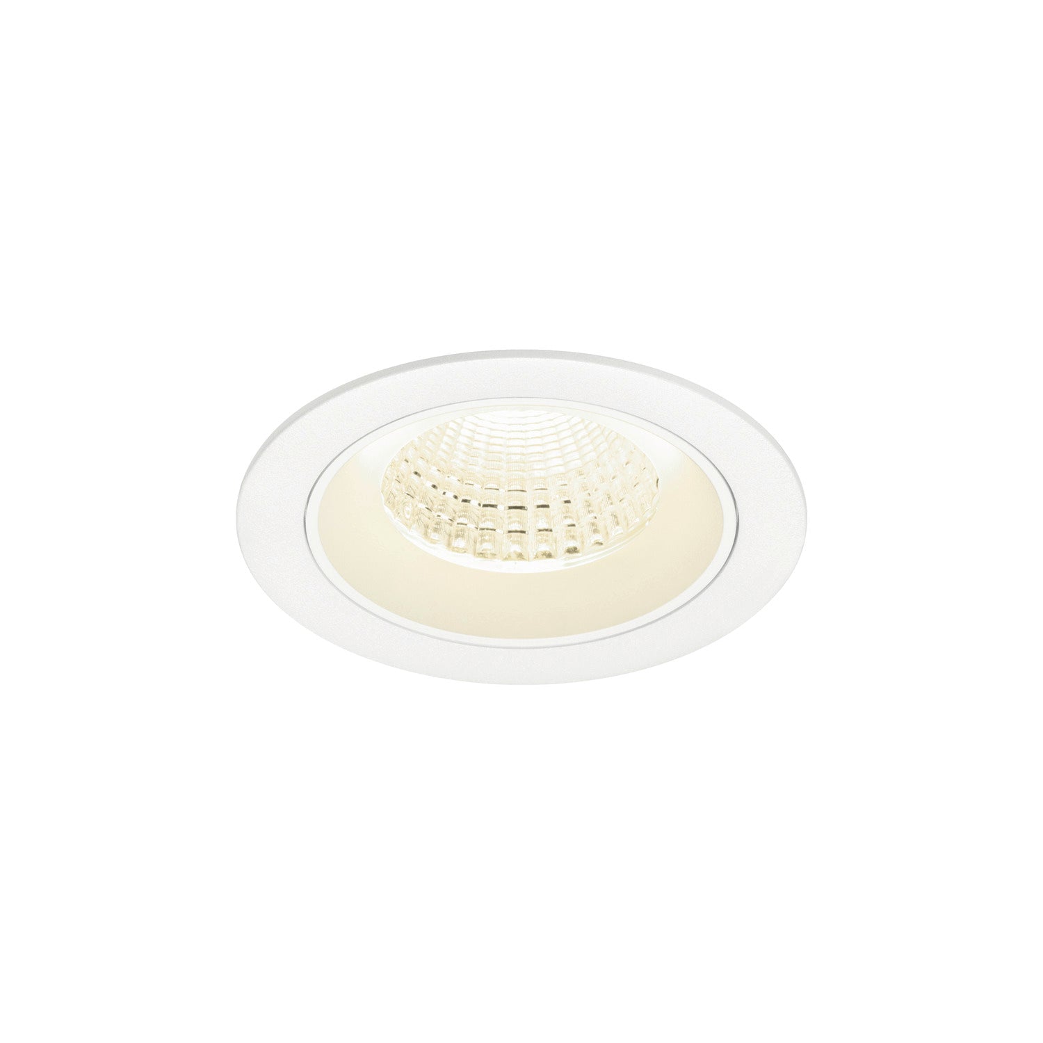 NUMINOS® M, luminária de teto embutida, 4000 K, 55°, IP20, redonda, branca