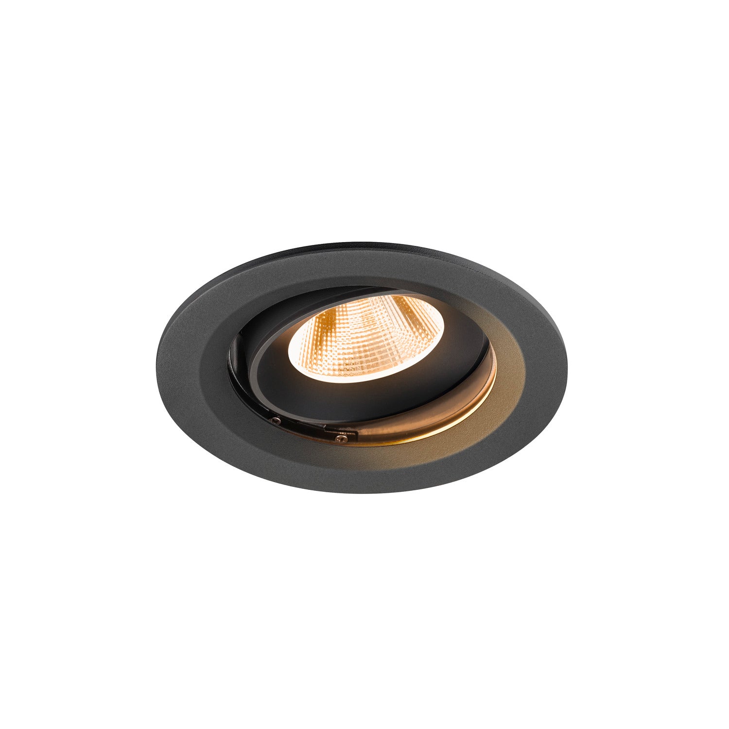 NUMINOS® MOVE M, luminária de teto embutida, 2700 K, 20°, IP20, redonda, preta