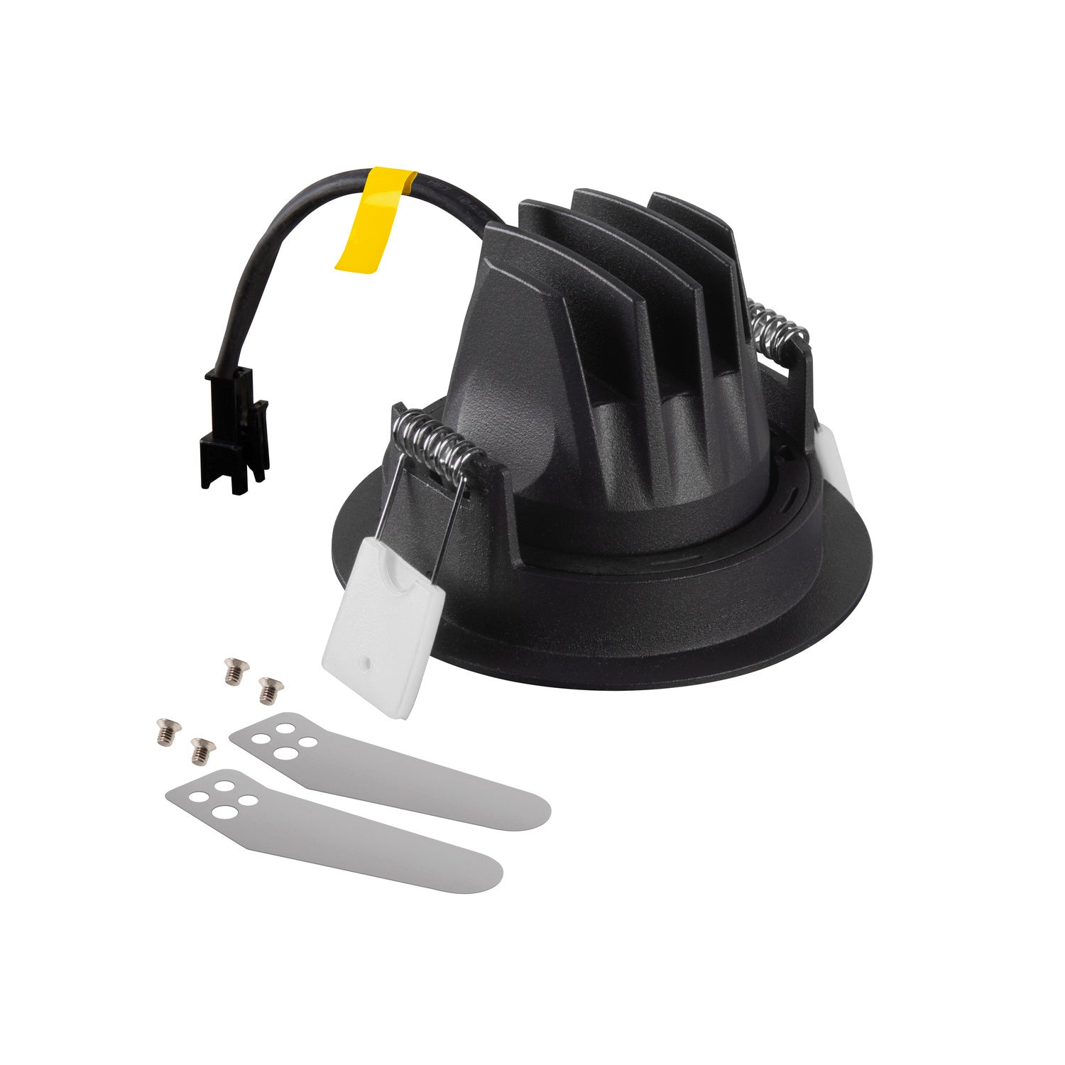 NUMINOS® MOVE M, luminária de teto embutida, 2700 K, 20°, IP20, redonda, preto / branco