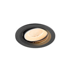 NUMINOS® MOVE M, luminária de teto embutida, 2700 K, 40°, IP20, redonda, preto / branco