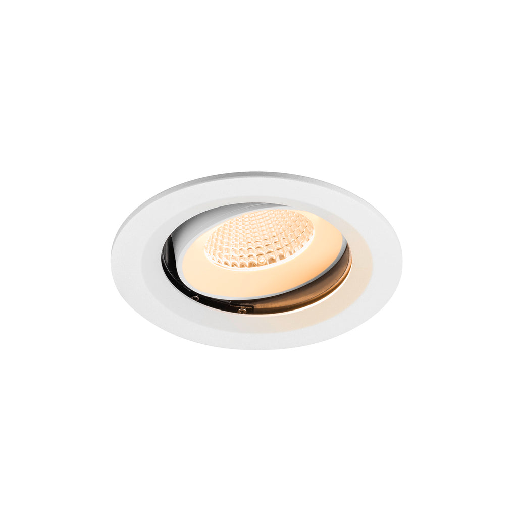 NUMINOS® MOVE M, luminária de teto embutida, 2700 K, 40°, IP20, redonda, branca