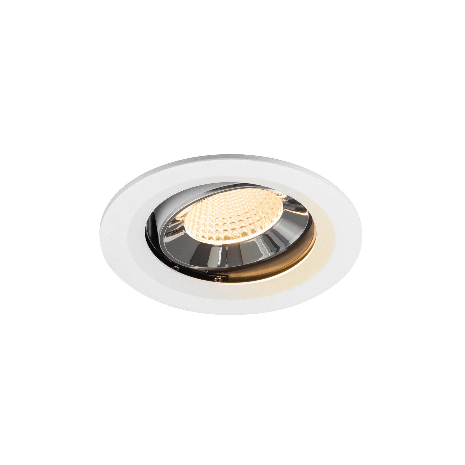 NUMINOS® MOVE M, luminária para encastrar no teto, brance/cromada 3000 K 40°