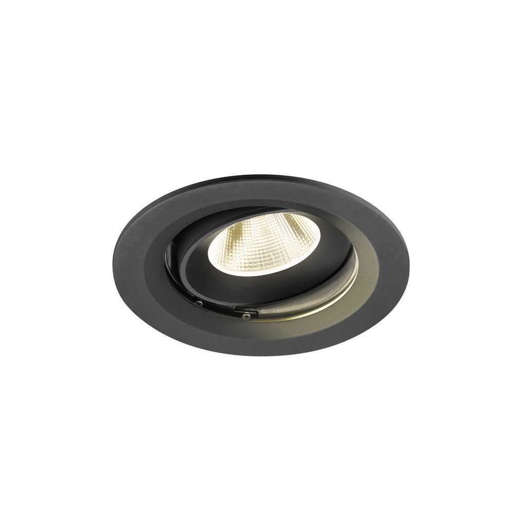 NUMINOS® MOVE M, Luminária de teto embutida, 4000 K, 20°, IP20, redonda, preta