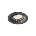 NUMINOS® MOVE M, luminária para encastrar no teto, preta/cromada 4000 K 20°