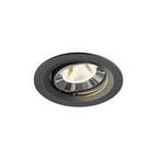 NUMINOS® MOVE M, luminária para encastrar no teto, preta/cromada 4000 K 20°