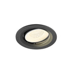 NUMINOS® MOVE M, luminária de teto embutida, 4000 K, 55°, IP20, redonda, preto / branco