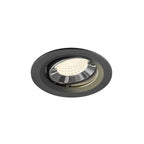NUMINOS® MOVE M, luminária para encastrar no teto, preta/cromada 4000 K 55°