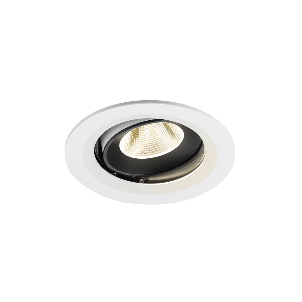 NUMINOS® MOVE M, luminária para encastrar no teto, brance/preta 4000 K 20°