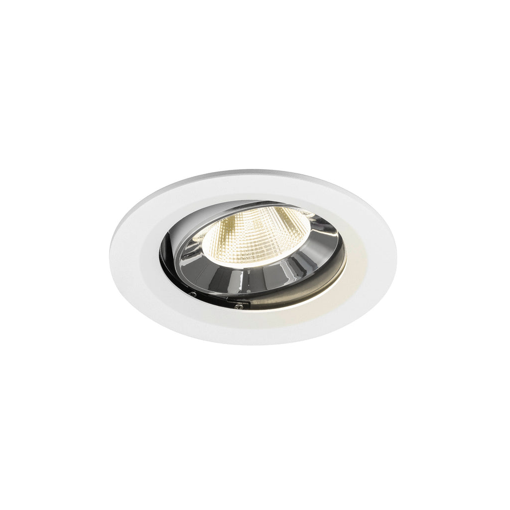 NUMINOS® MOVE M, luminária para encastrar no teto, brance/cromada 4000 K 20°