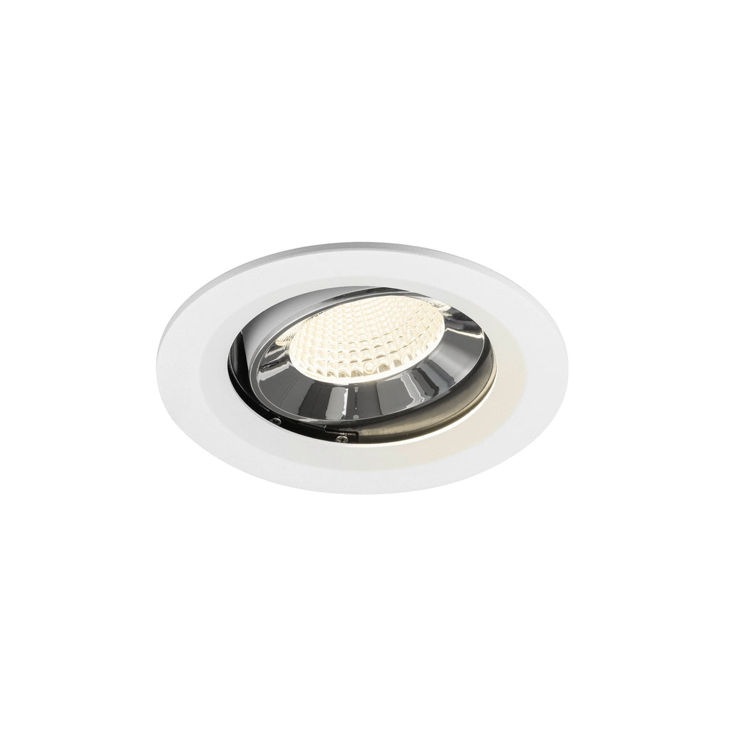 NUMINOS® MOVE M, luminária para encastrar no teto, brance/cromada 4000 K 40°