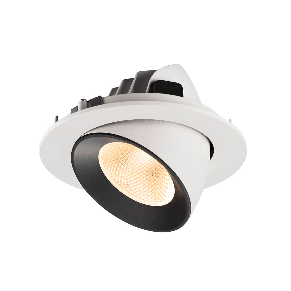 NUMINOS® GIMBLE L, luminária para encastrar no teto, brance/preta 2700 K 20°