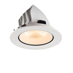 NUMINOS® GIMBLE L, Luminária de teto embutida, 2700 K, 40°, IP20, redonda, branca