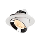 NUMINOS® GIMBLE L, luminária para encastrar no teto, brance/cromada 2700 K 55°