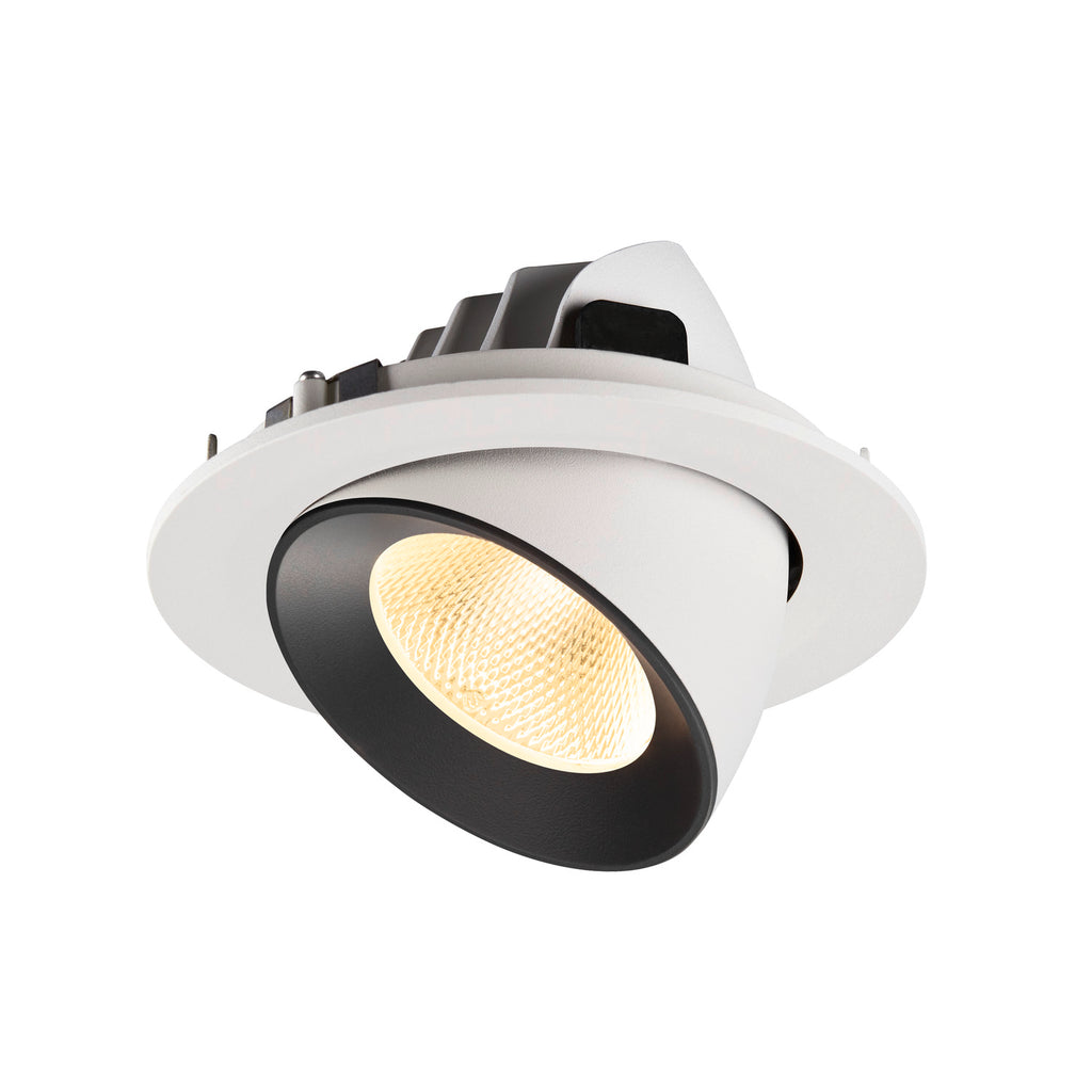 NUMINOS® GIMBLE L, luminária para encastrar no teto, brance/cromada 3000 K 20°