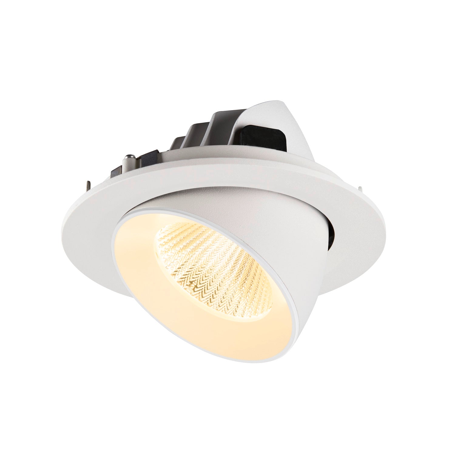 NUMINOS® GIMBLE L, Luminária de teto embutida, 3000 K, 40°, IP20, redonda, branca