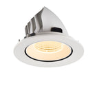 NUMINOS® GIMBLE L, Luminária de teto embutida, 3000 K, 55°, IP20, redonda, branca